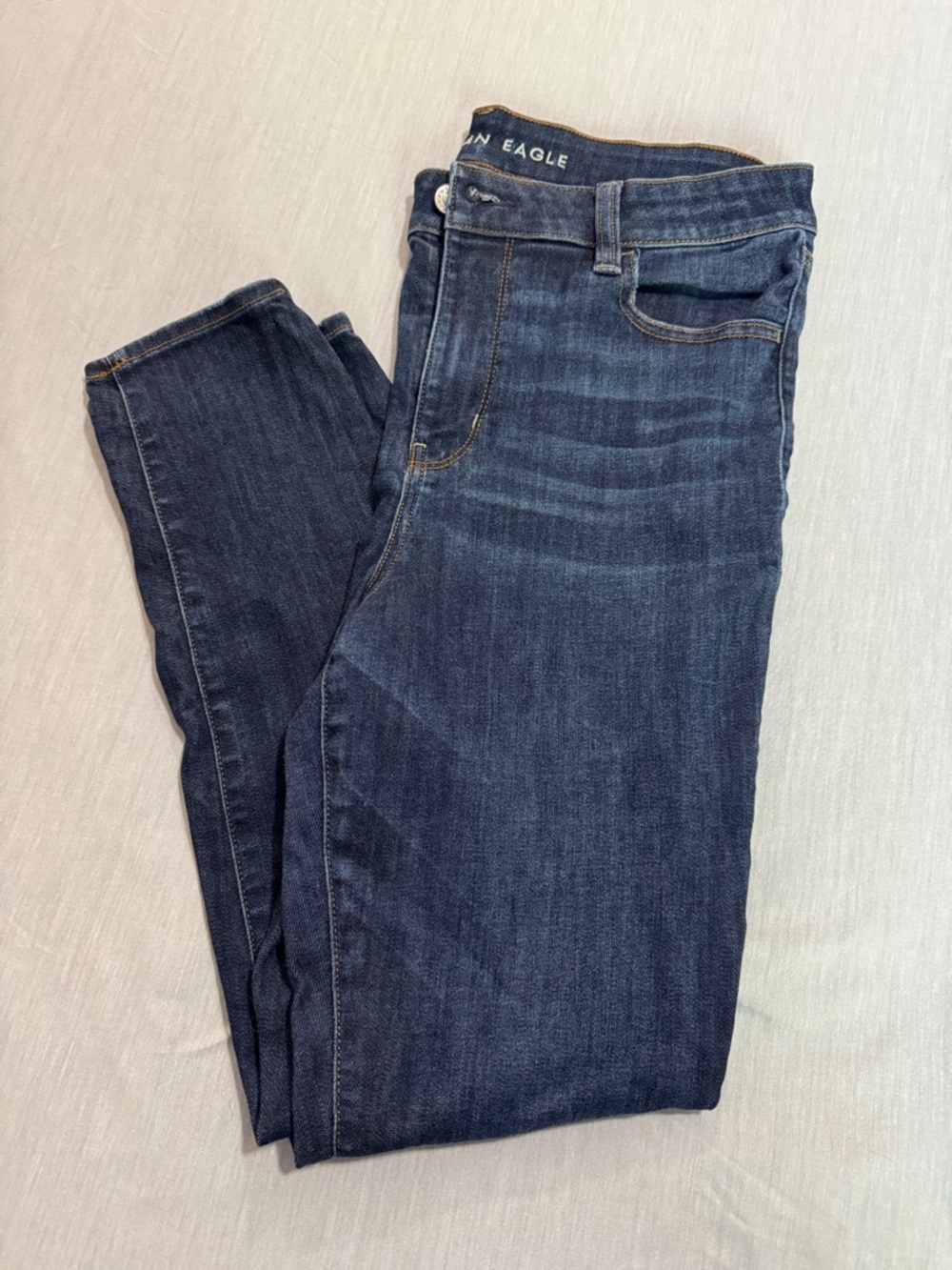 American Eagle Ne(x)t Level Stretch Hi-Rise Jeggings - Dark Blue Jeans